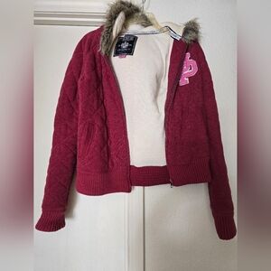 Victoria's Secret PINK full-zip hoodie, size S, University of Pink Vintage 💖